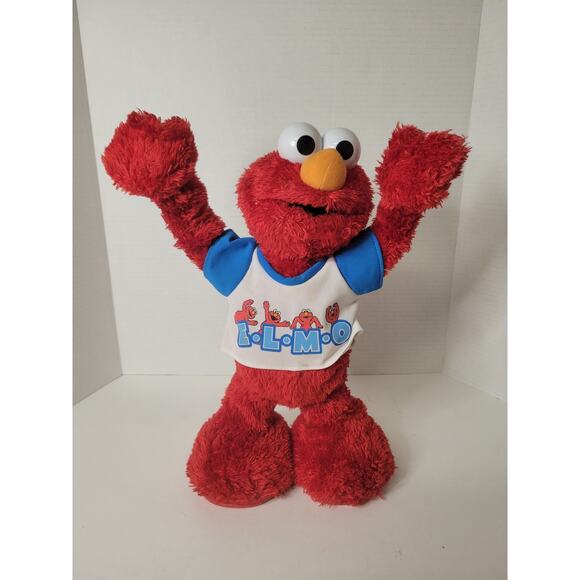 Mattel 2003 Elmo Sing & Dance E.L.M.O. "YMCA" Cheerleader‎ Sesame Street - Picture 1 of 4